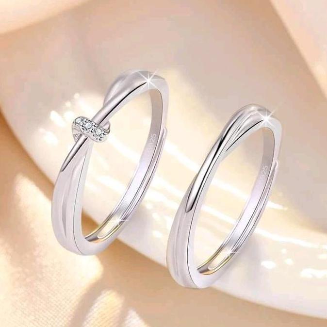 Cincin Perak Nikah Pria Wanita