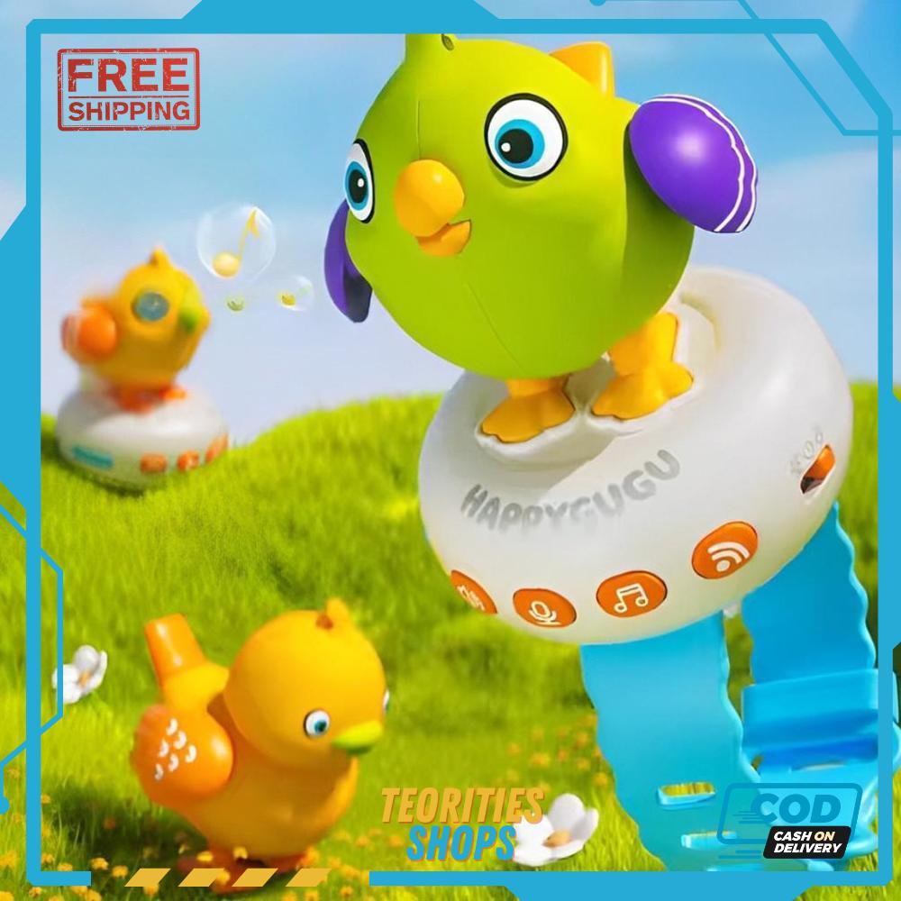 Peniru Suara Burung Gerak | Jam Mainan Burung Bunyi | Mainan Musik Anak | Hadiah Ulang Tahun - RO30-