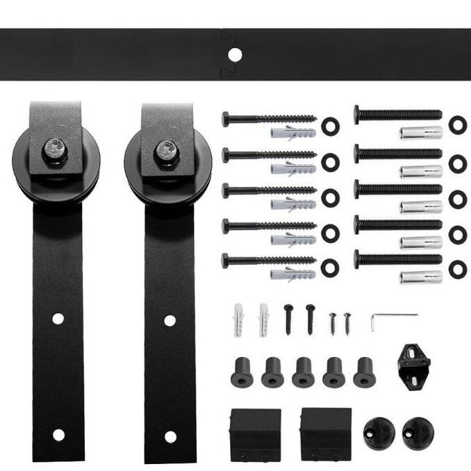 6Ft/8Ft Rel Pintu Geser Industrial Barn Door Sliding Rel Pintu Sleding