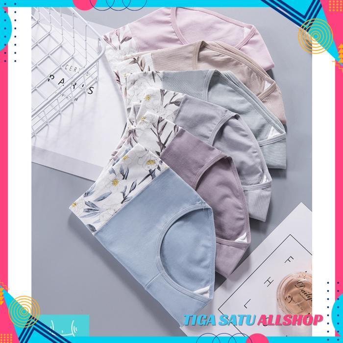 CD92 CELANA DALAM WANITA PREMIUM KATUN LEMBUT FLOWER AND LEAF  SMALL UNTIL BIG SIZE WOMEN COTTON UND