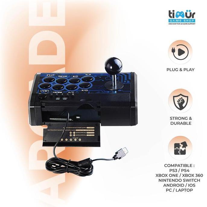Dobe Arcade Fighting Stick 7 in 1 Stik For P3 P4 XB One NSW PC