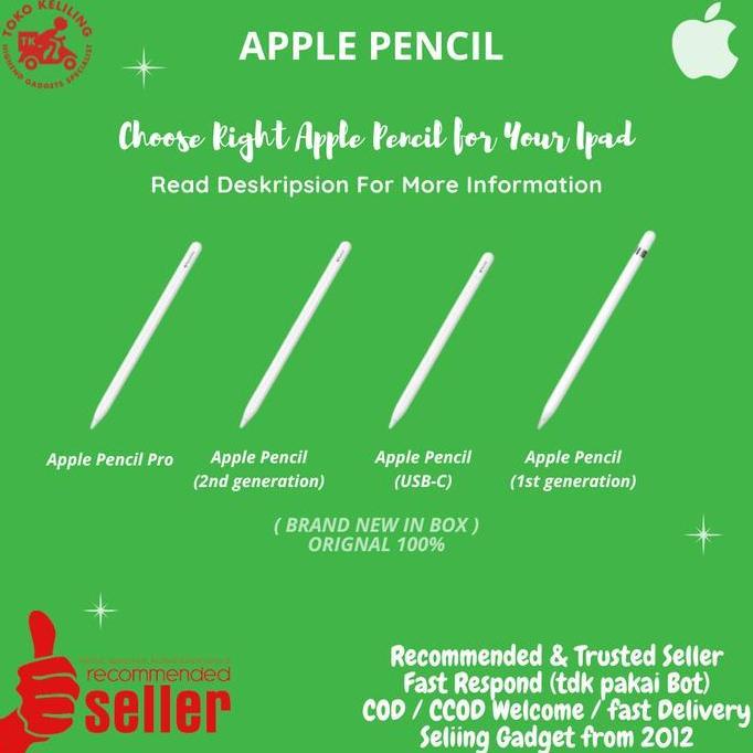 Apple Pencil 2nd Generation for Ipad Pro 2018 Original BNIB