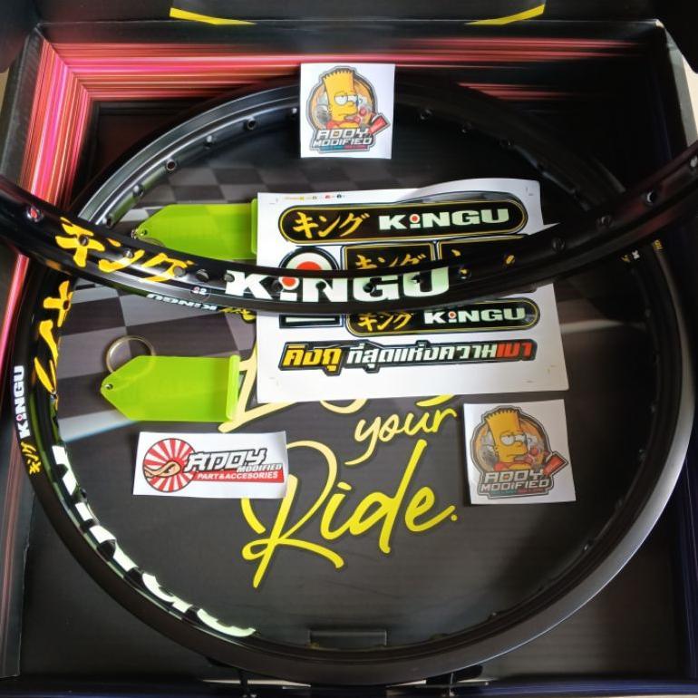 Velg Kingu Black Ring 17 120-140 Original Thailand