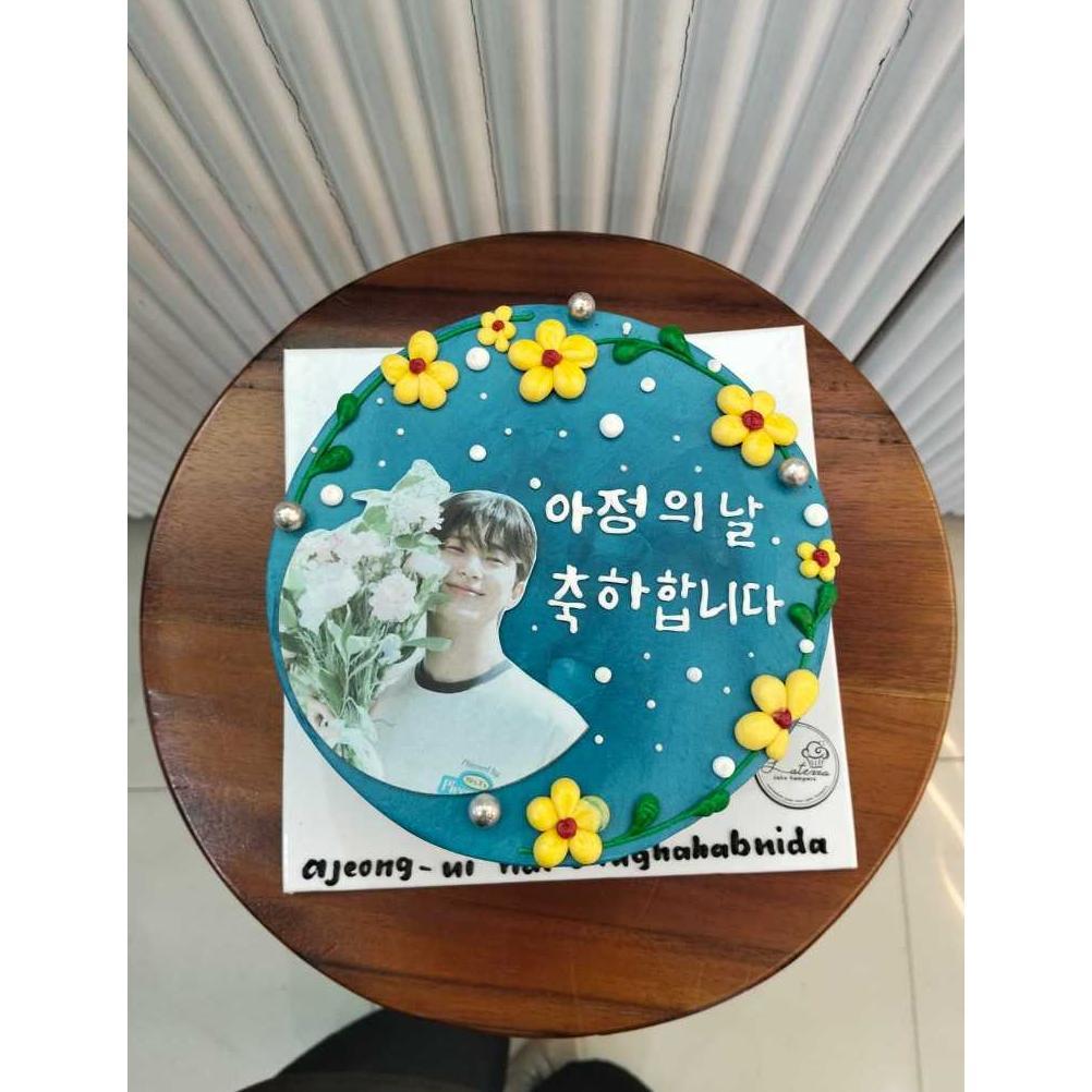 Korean Lunch box printing cake custom Korean cake 10 cm Bento cake 10 cm korean cake kekinian lunch 