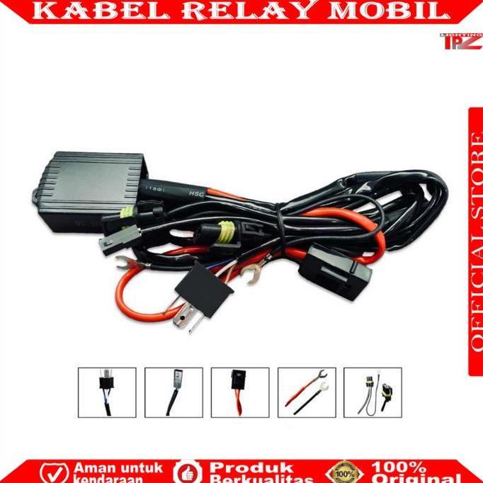 Raedy Satuan Kabel Relay Biled Mobil Relay Super 2 Biled | Kabe Relay Hid Mobil 2 Lampu Restock