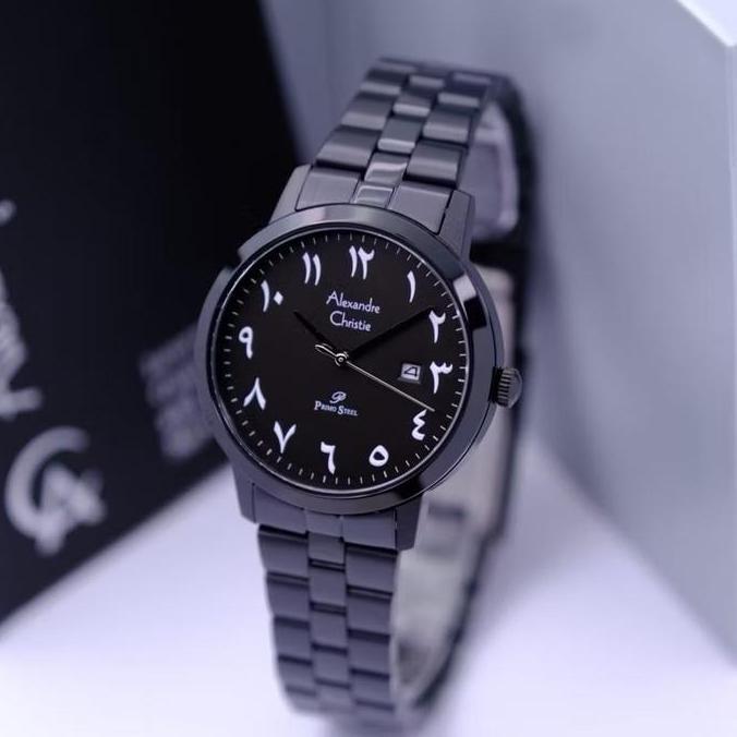 NEW | Jam Tangan Alexandre Christie Primo Steel 1007 AC1007 Arabic Dial (ORINAL) Tahan air Stainless