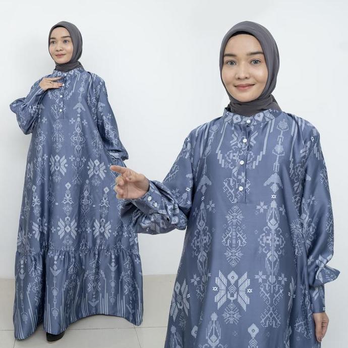 Warna warni gamis - gamis siera - kemeja siera - new couple 2023 Baju Mewah Muslim  Pesta  Pasangan 