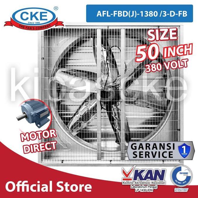 TERBARU Blower Kandang Ayam 50" 3 Phase Box Fan Kipas Kandang Gudang Industri
