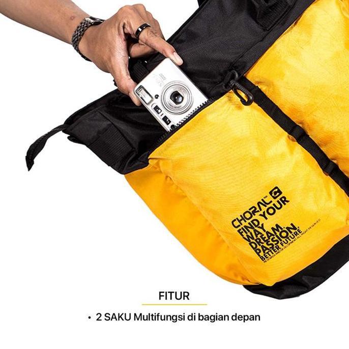 Choral Valenz Totebag || Slingbag || Handle Koper || Tas Pria Wanita