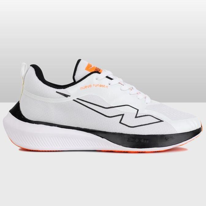 Nuevo - Sepatu Lari Pria Wanita Runastic Putih Hitam Sneakers Olahraga Running