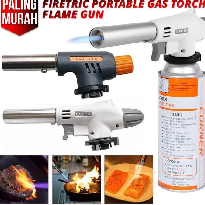 Portable Gas Torch Flame Gun Paket Gas Portable Blow Torch Flame Gun