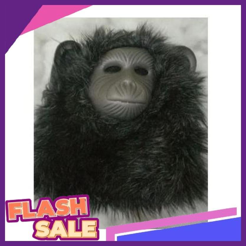 Cuci Gudang Kostum Monyet Topeng Monyet Mainan Topeng Monyet Kostum Karnaval Topeng Bulu Monyet Op-0