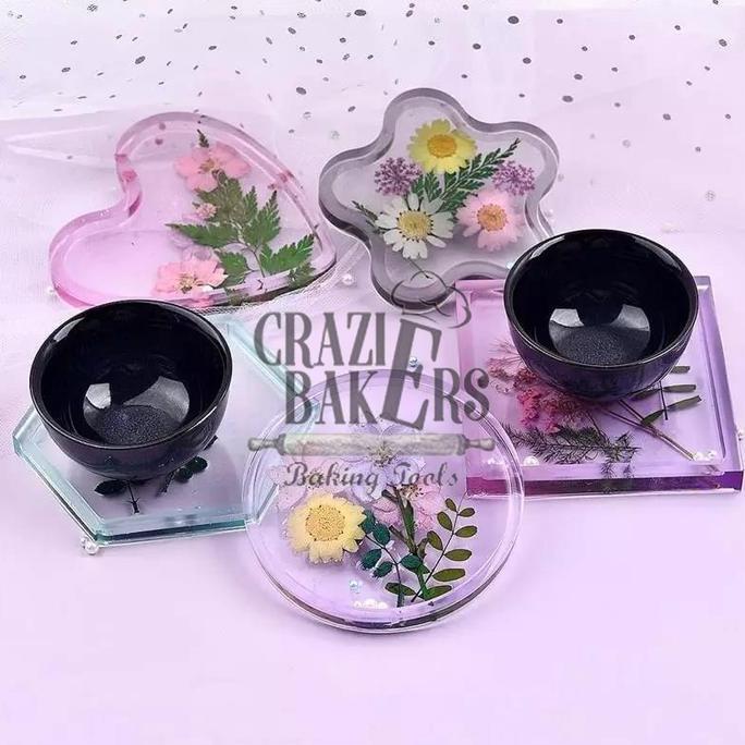 CETAKAN SILIKON COASTER RESIN EPOXY SILICON MOLD