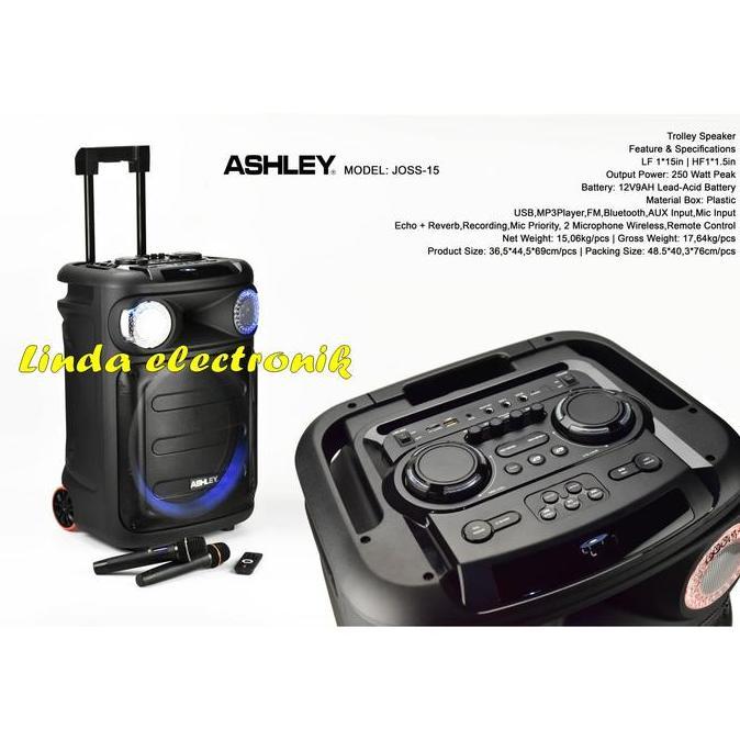 Terlaris Portable Wireless Speaker Ashley Joss 15 15In Oryginal Ashley Joss15