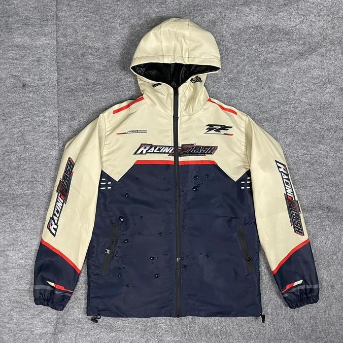 JAKET RACING FLASH BAHAN PARASUT ANTI AIR/JAKET RACING WATRPROOF ORIGINAL DAN TERPERCAYA