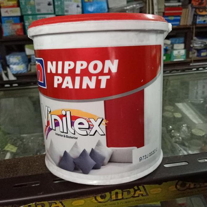 BEBAS ONGKIR - Cat tembok Vinilex warna 973 Blue White kemasan 5 kg ( galon )