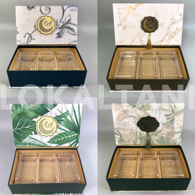 Spesial Box Cookies Isi 3 Toples Hardtop 350Gr / Box Lebaran / Hampers Lebaran