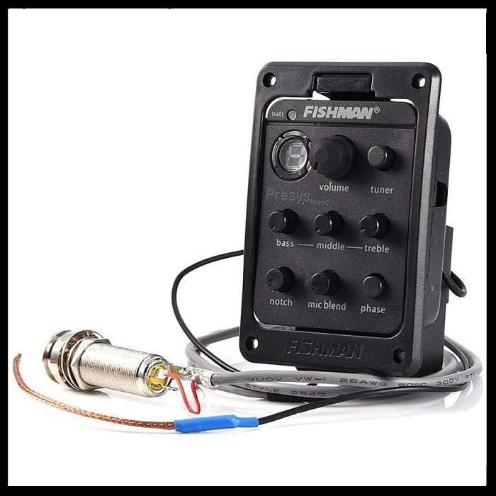Equalizer Preamp Fishman Presys Mic Blend Tuner Original Dan Terpercaya