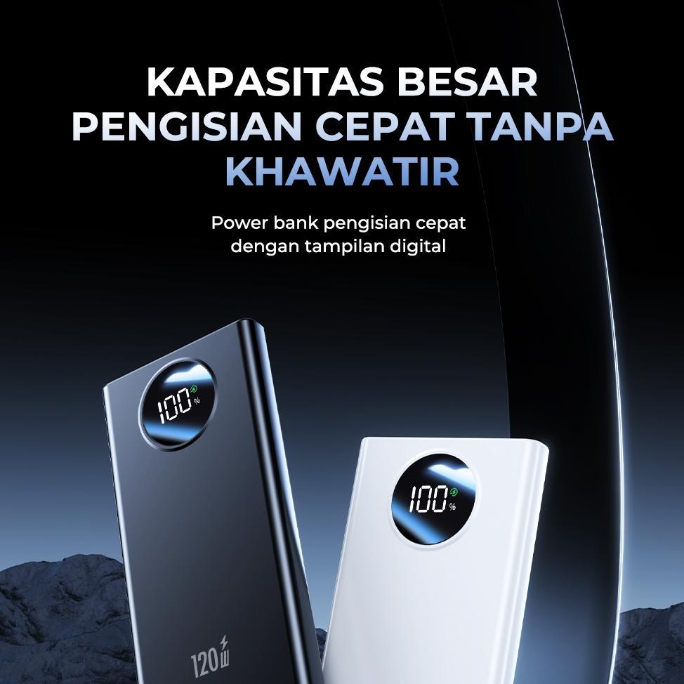 Promo Terbaru Hot Sale Skcbo 120W Super Fast Charging Power Bank Display Powerbank 20000Mah Dual Out
