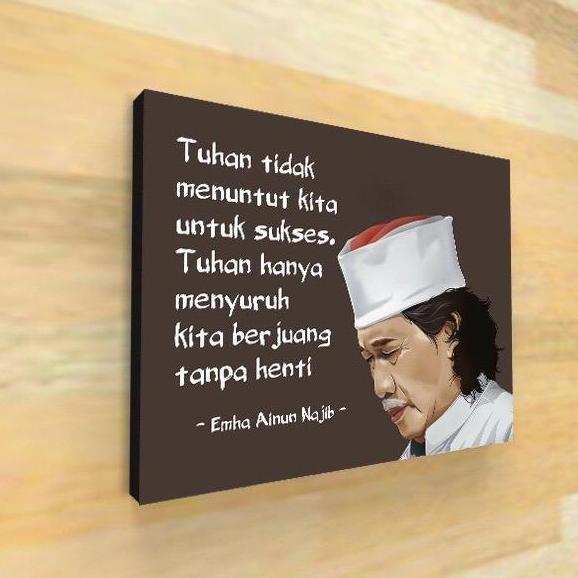 Promo Picbox Cak Nun Hiasan dinding motivasi islami quotes pajangan rumah gantung dinding vintage mi