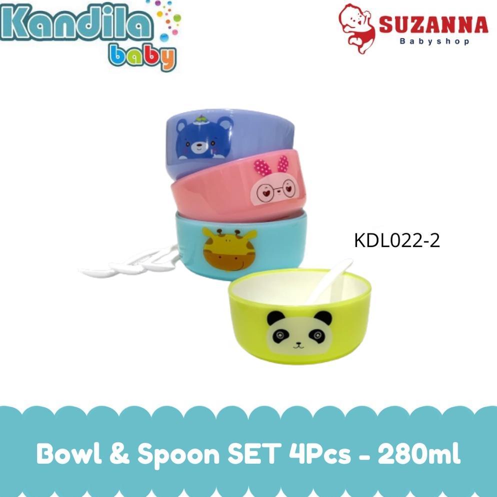 Kandila KDL022-2 Bowl & Spoon Set 4pcs - 280ml