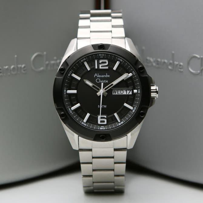 JAM TANGAN PRIA ALEXANDRE CHRISTIE AC 6518 / AC6518 STAINLESS ORIGINAL GARANSI 1 TAHUN