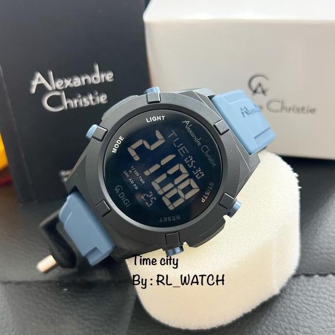 Jam Pria ALEXANDRE CHRISTIE AC9371 Digital ORIGINAL