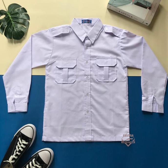 Baju Paskibraka/PDL Putih Panjang Merek Seragam