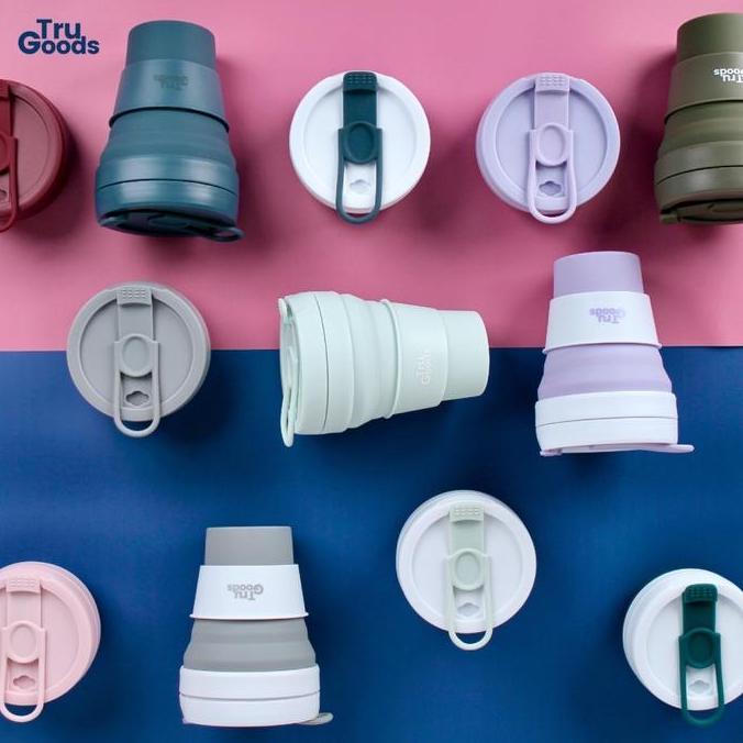 Foldable Cup Premium Tru Goods / Gelas Kopi Lipat 475 ML - Cup