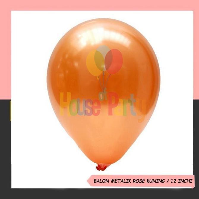 New- Balon Metalik Orange 12 inch / Metalic Balon / Balon Orange / balon