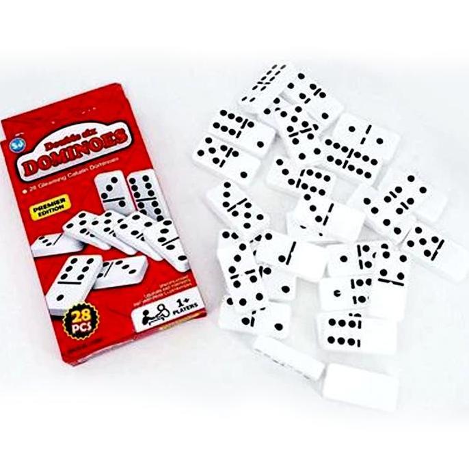 Mainan Anak Keluarga Dominoes Domino King Kartu Family Board Game Permainan Plastik Card