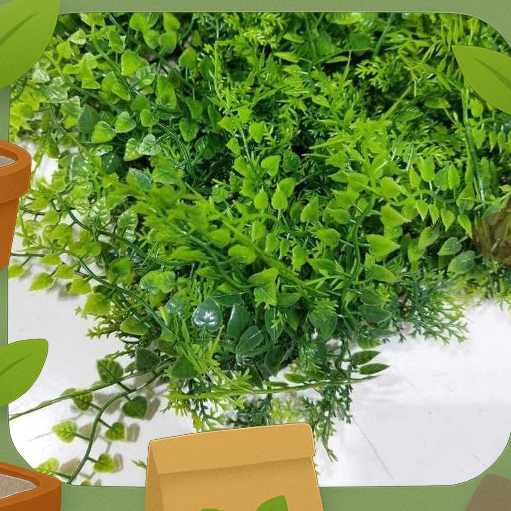 Daun Pakis Artificial Dinding Jumbo Premium Plastik Hiasan Dinding Pakis  / Cz-21 Rumput Dinding Bun