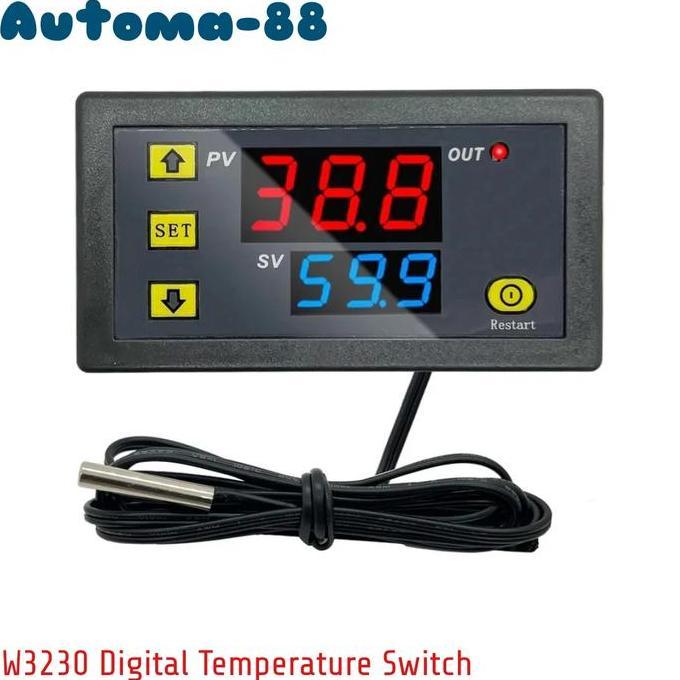 W3230 Digital Thermostat Temperature switch AC 220V DC 12V 24V W-3230