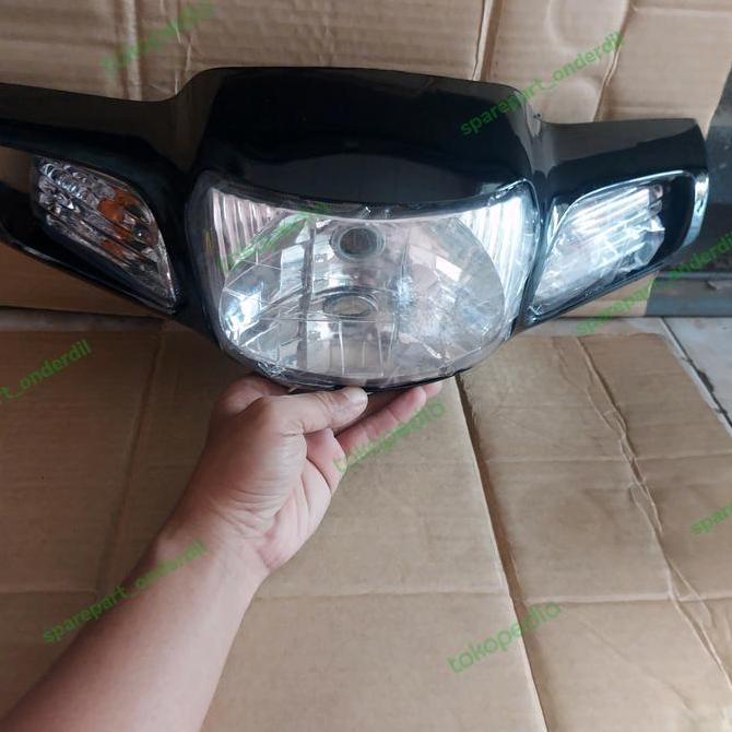 COVER BATOK KEPALA DEPAN PLUS REFLEKTOR LAMPU DEPAN SEIN LEGENDA 2 ORIGINAL DAN TERPERCAYA