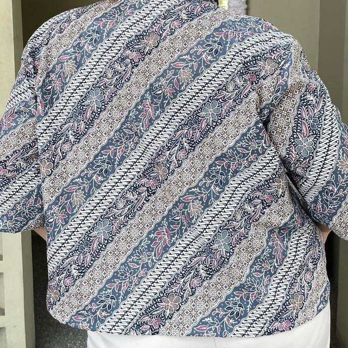 Blazer Batik Wanita Bsize ADISTI CAPE Outer Batik Jumbo Atasan Cape 55-120 KG