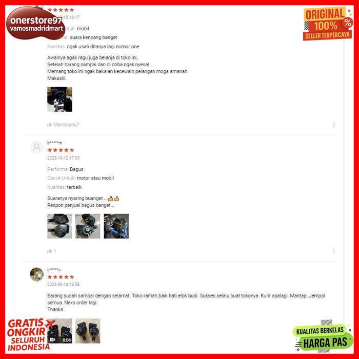 Mega Sale Klakson Keong Klakson Motor Mobil Densoo Waterproof 12Volt Klakson Sepeda Motor - Klakson 