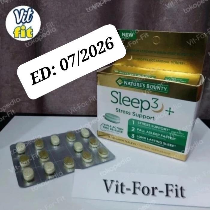 Nature's Bounty Sleep 3+ Stress Support - 14 tabs / strip