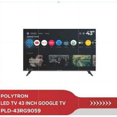 Terlaris Led Tv Polytron 43 Inch Google Tv/Polytron 43 Inch Google Tv Baru Bergaransi Resmi