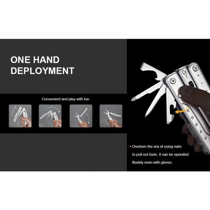 Terjangkau Roxon Phantom S802S 16 In 1 Multitool Knife Camping Outdoor Survival