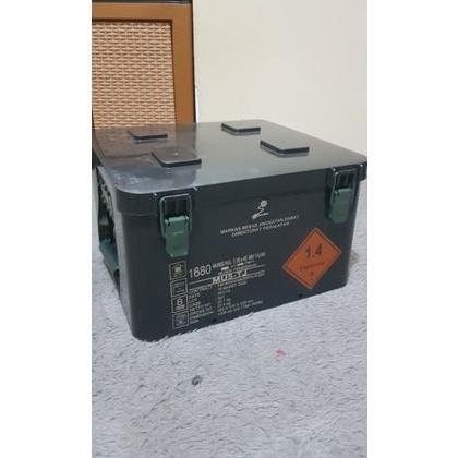 Lariiss- Kotak Plastik Pindad Box Bekas isi Peluru