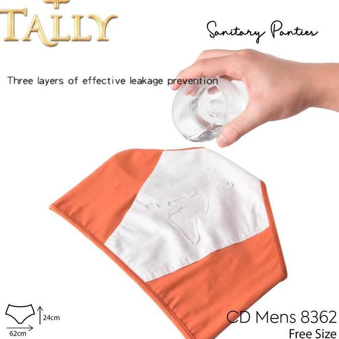 Murah [TOMS] TALLY (1pcs) Celana Dalam Menstruasi CD 8362 Bahan Katun Fit to L-XL Non COD