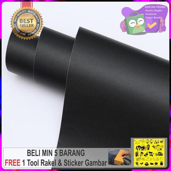 New- Stiker warna hitam doff / Stiker warna hitam mate