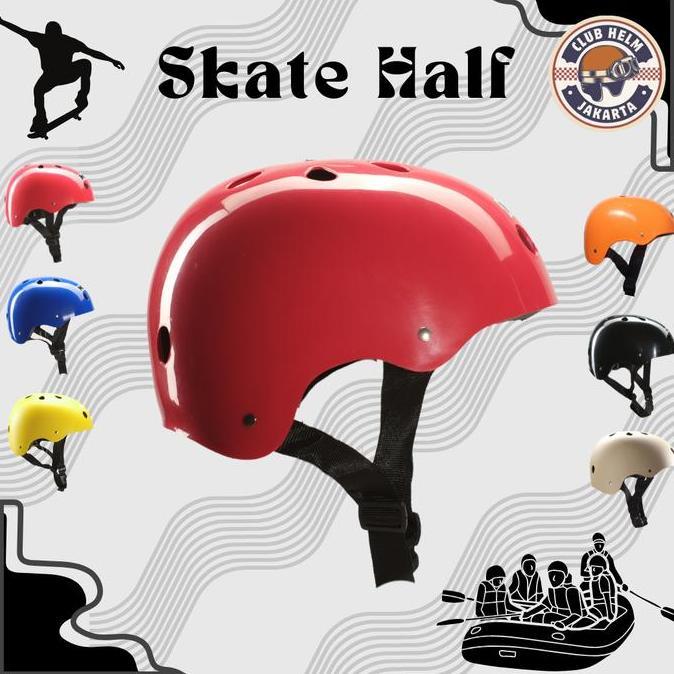 Promo Helm Sepeda Arung Jeram Out Bound ATV Flying Fox Skate Board Anak Diskon