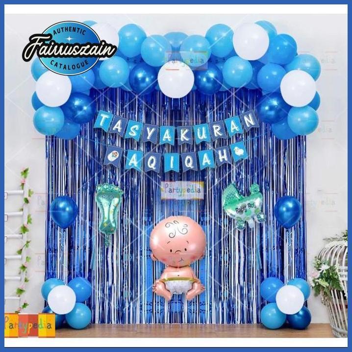 FAIRRUSZAIN PAKET DEKORASI AQIQAH ANAK LAKI-LAKI ORIGINAL