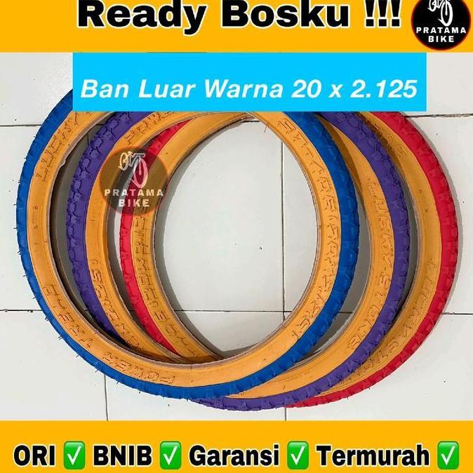 Promo Ban Luar Sepeda BMX 20x2125 / 20x2.125 Lucky Stone Warna Diskon
