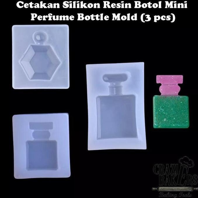 CETAKAN SILIKON RESIN BOTOL MINI PERFUME BOTTLE MOLD