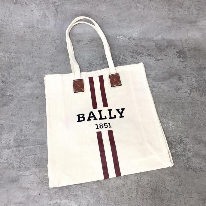 Bally Crystalia Logo Printed Tote Bag