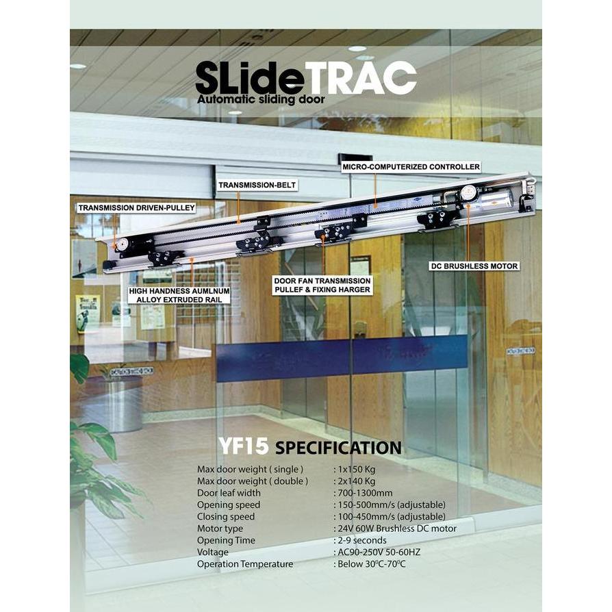 Automatic Sliding Glass Door / Pintu Kaca Otomatis Slidetrac