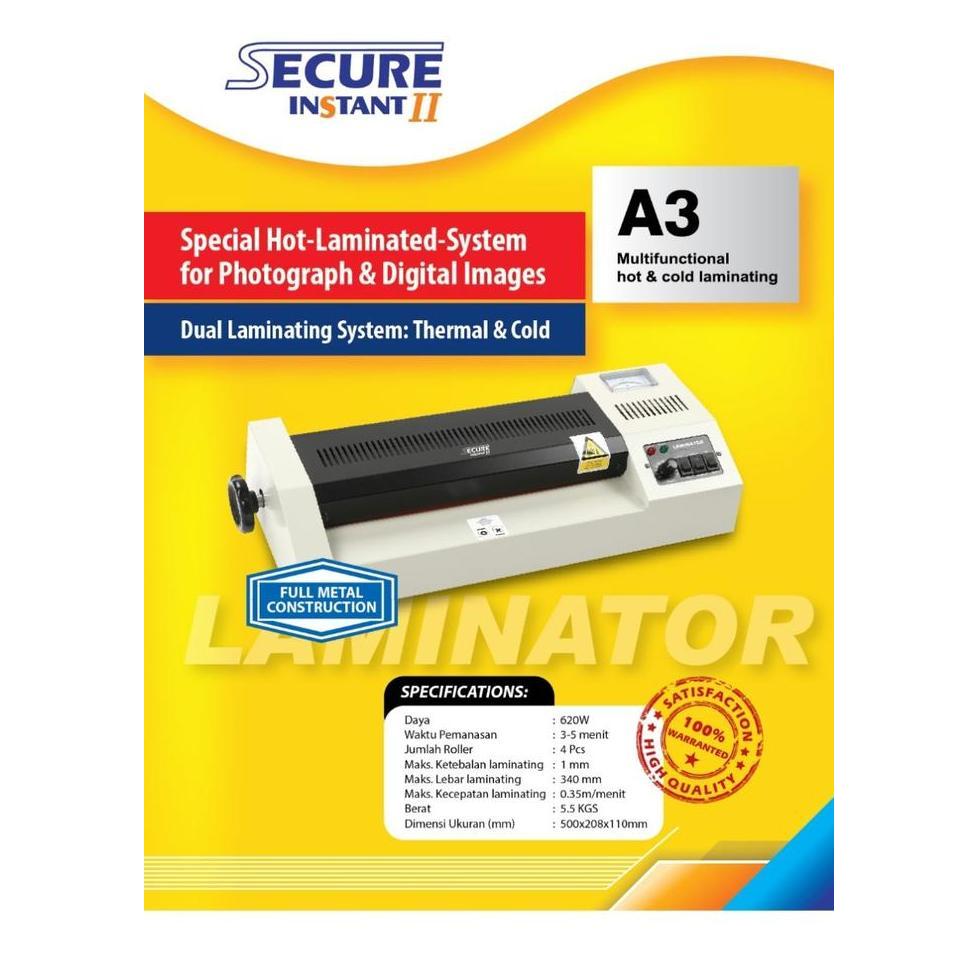 Murah Mesin Laminating A3/Secure Instant Ii - Alat Laminator/Alat Press