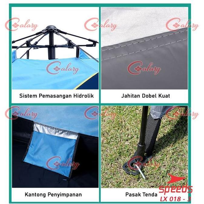 Miliki Tenda Camping Tenda Kemah Speeds 2 Orang Import Original Speeds 018-03